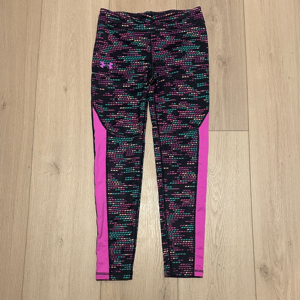 Under Armour Full Length Leggings Adult XS or Youth CL Women’s Girls Black Color